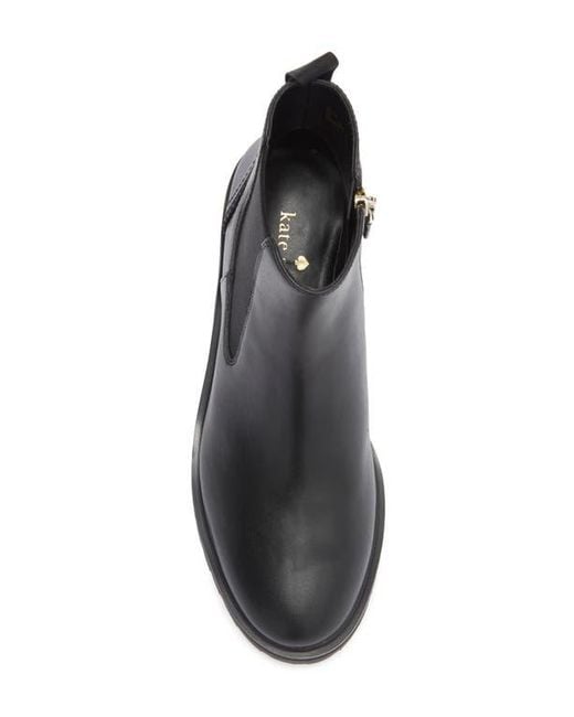Kate Spade Black Estelle Lug Sole Boot