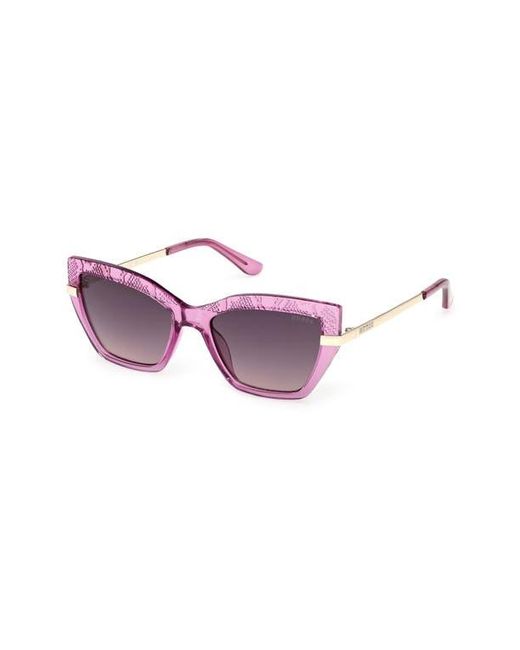 Guess Purple Rectangular Sunglasses for men