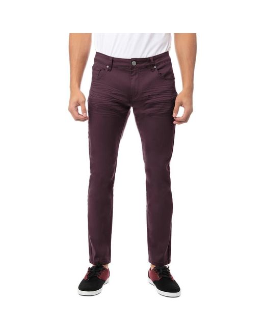 Xray Jeans Purple Skinny Fit Twill Jeans for men