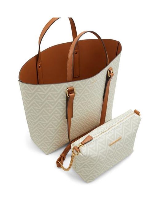 ALDO White Cibrian Two-In-One Tote Bag
