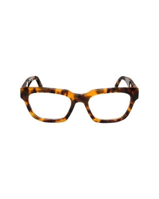 Retrosuperfuture Brown 54Mm Rectangular Reading Glasses