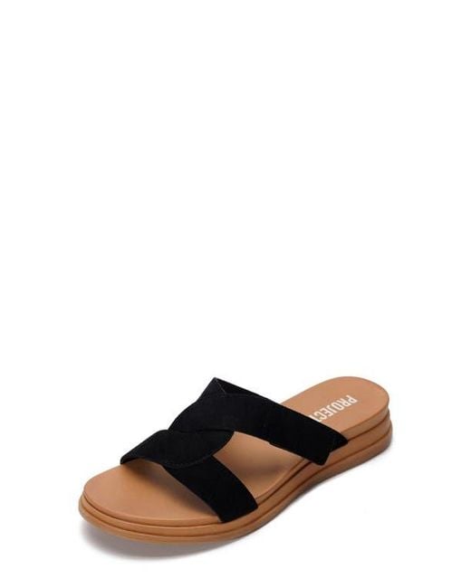 Project Cloud Black Nimble Slide Sandal