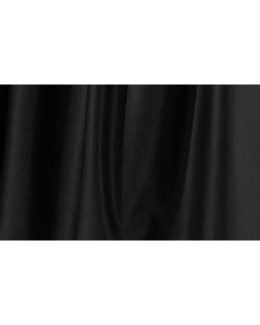 Astr Black Diandra High Waist Faux Leather Midi Skirt