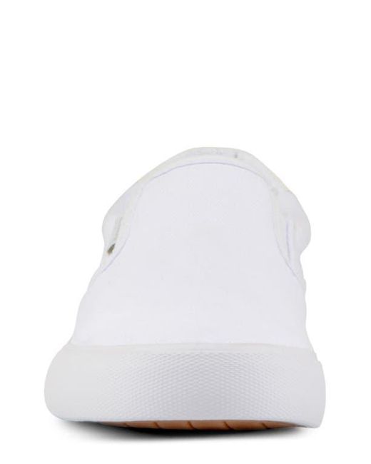 Lugz White Clipper Slip-On Sneaker for men
