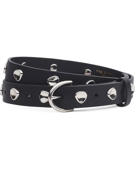 Rag & Bone Black Brynn Leather Belt