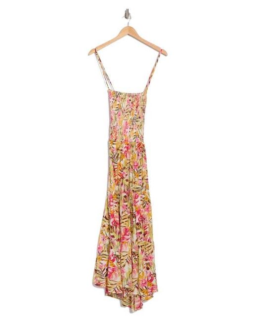Rip Curl White Copacabana Smocked Midi Sundress