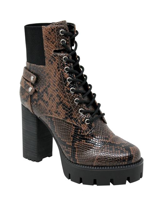 charles david snakeskin booties