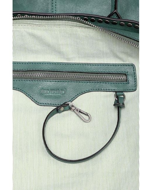Old Trend Green Soul Stud Leather Satchel Bag