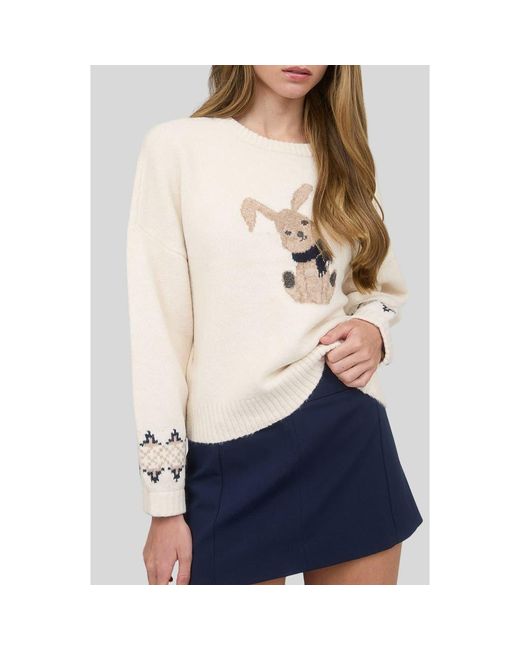 Blu Pepper White Bunny Sweater