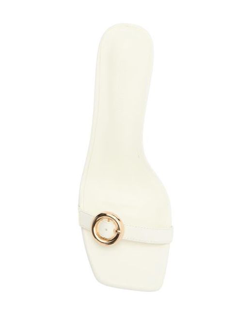Billini White Lyon Buckle Sandal