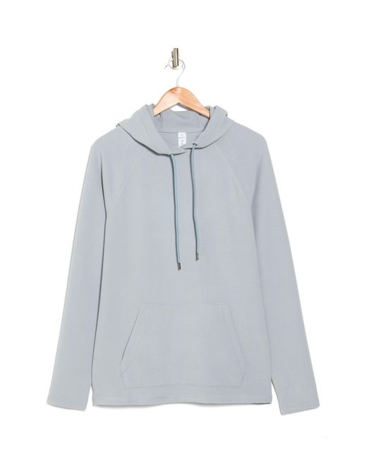 90 Degrees Gray Supreme Waffle Hoodie for men