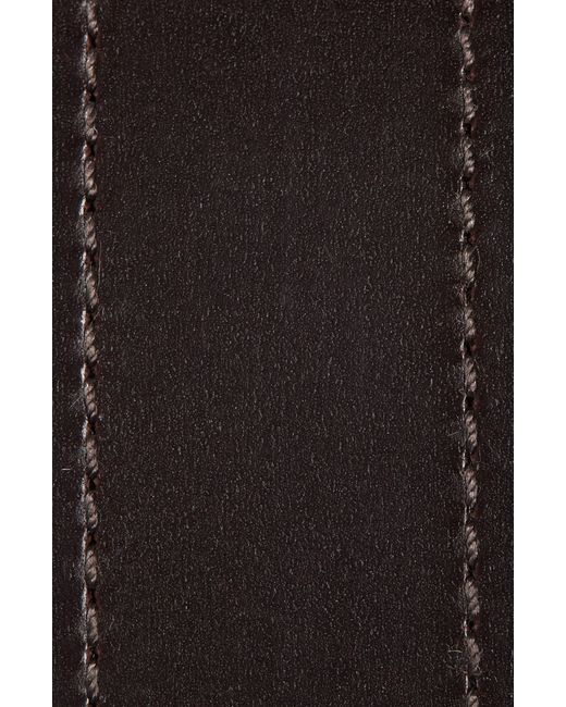 Frye Brown Stitched Leather Belt for men