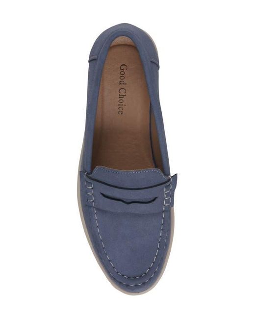 Gc Shoes Blue Fallon Penny Loafer
