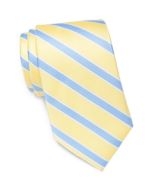 Tommy Hilfiger Yellow Oxford Stripe Tie for men