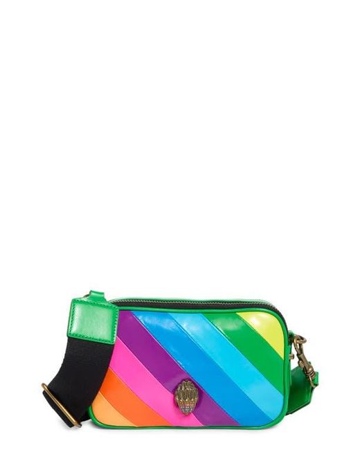 Kurt Geiger Green Kensington Leather Camera Bag