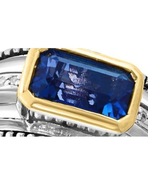 Effy Blue London Topaz & Diamond Ring