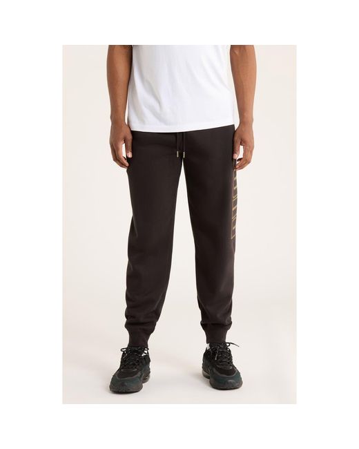 PUMA Black Maximal Metallic Logo Sweatpants for men