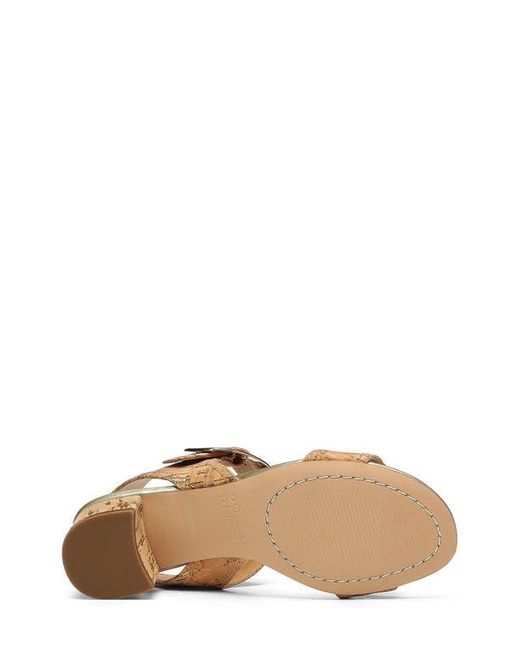 Donald J Pliner Natural Ankle Strap Sandal