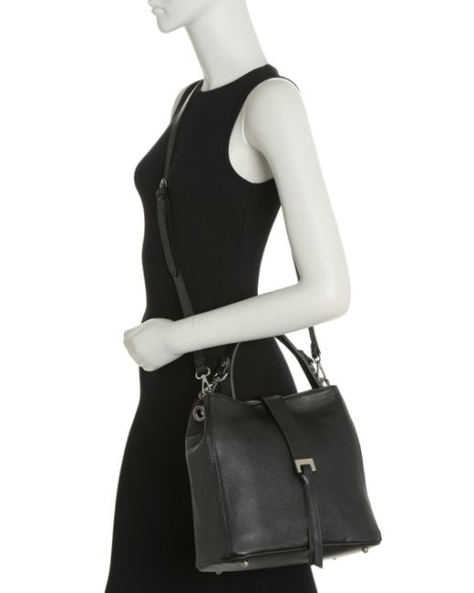 Costa Top Handle Leather Hobo Bag In Black At Nordstrom Rack Lyst