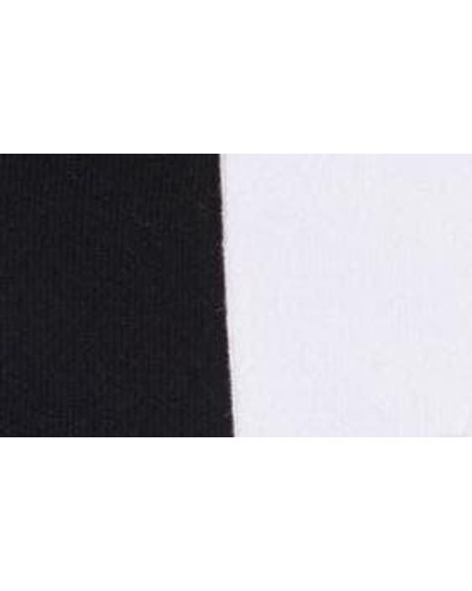 Nordstrom Black Pack Of Five Perfect Cotton Blend Crew Socks