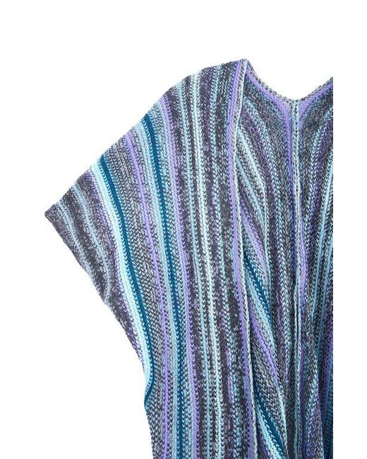 Saachi Blue Everyday Stripe Topper