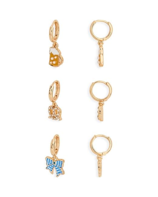Leith Metallic Set Of 3 Oktoberfest Earrings