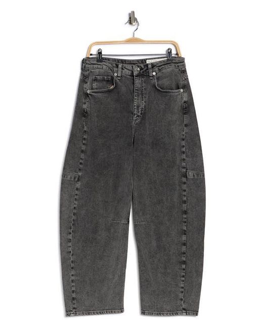 Rag & Bone Gray Chase Barrel Jeans