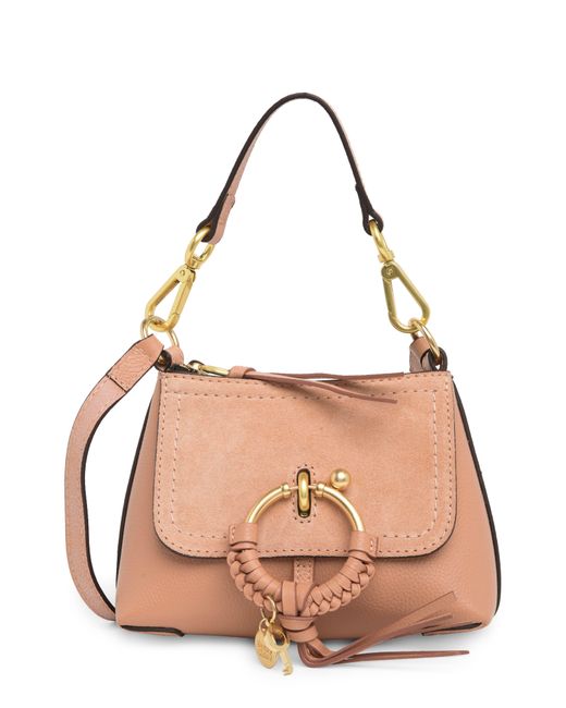 See By Chloé Pink Mini Joan Leather Crossbody Bag