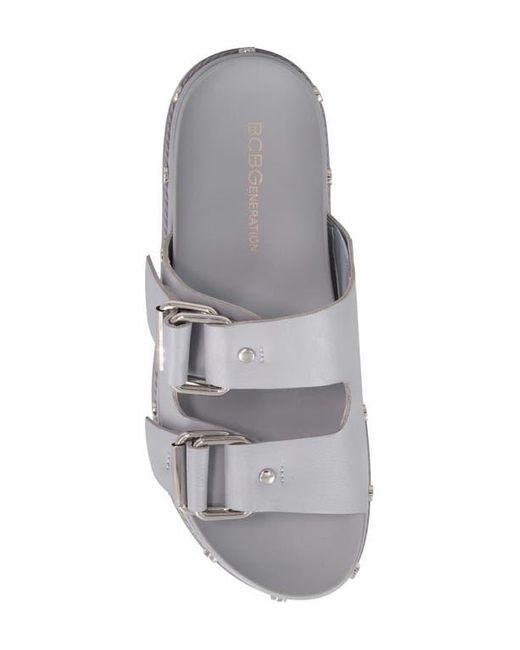 BCBGeneration Gray Bamba Platform Sandal