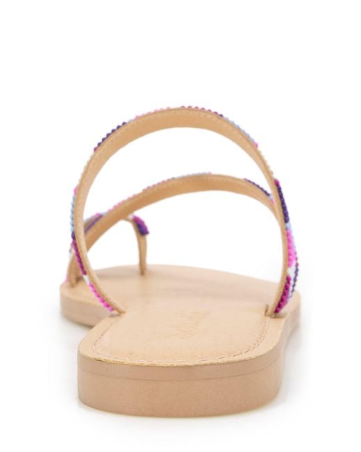 Splendid Pink Capri Beaded Sandal