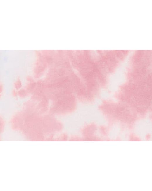 Hurley Pink Tie Dye Bottoms Up Graphic Print T-Shirt for men