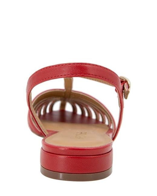 Kensie Red Ulyssa Caged Sandal