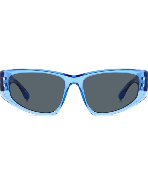 Isabel Marant Blue 57Mm Rectangle Sunglasses