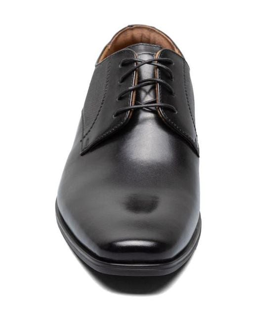 Florsheim Black Jackson Plain Toe Derby for men