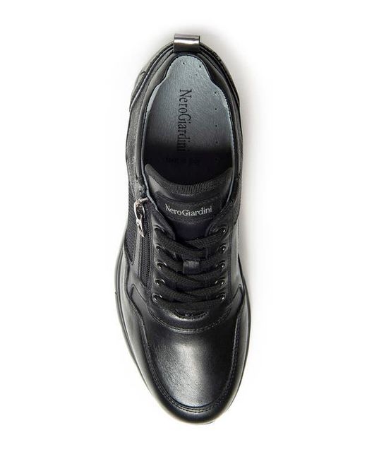 Nero Giardini Black Wedge Sneaker