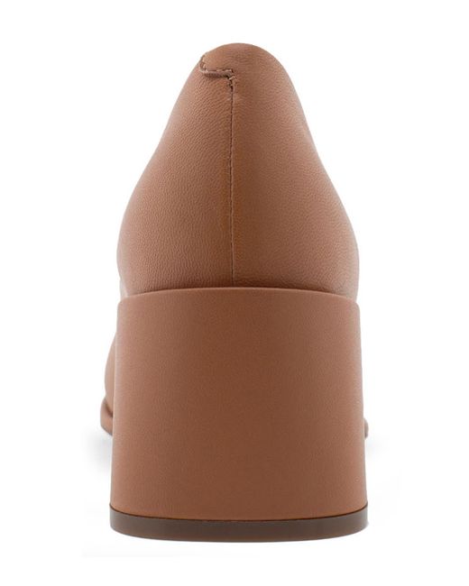 Aerosoles Alae Block Heel Pump in Brown Lyst