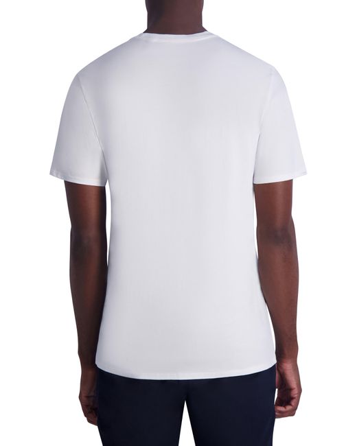 Karl Lagerfeld White Surf Karl Choupette Cotton Graphic T-shirt for men