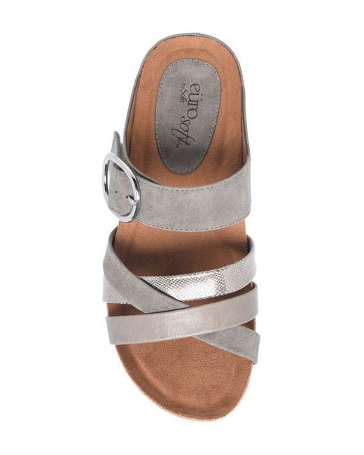 EuroSoft Gray Genalyn Slide Sandal