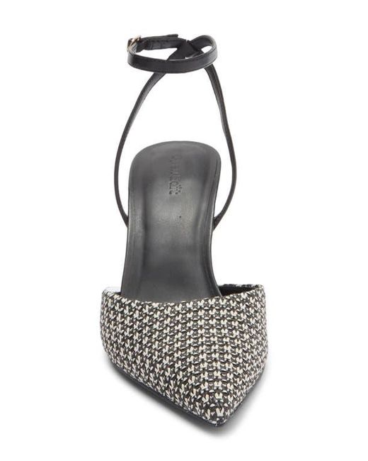 Open Edit Metallic Neesha Ankle Strap Pump