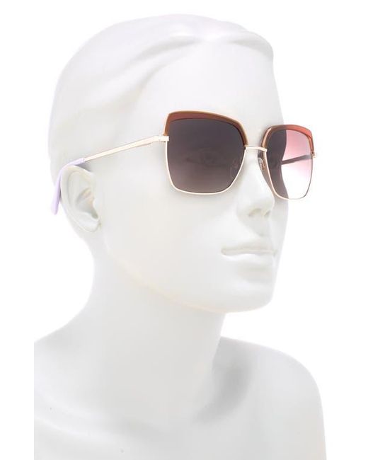 Ted Baker Purple 55Mm Square Sunglasses