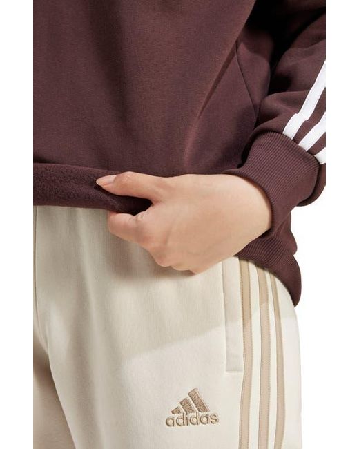 Adidas Purple 3-Stripes Sweatshirt