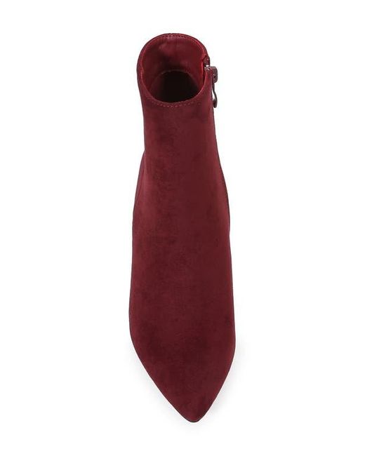 BERNESS Red Sara Block Heel Bootie