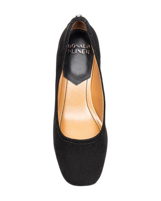 Donald J Pliner Black Rya Square Toe Pump