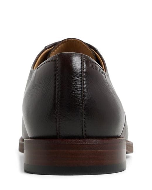 Ted Baker Brown Regent Plain Toe Derby for men