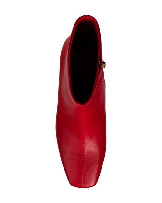 Ninety Union Red Mona Square Toe Wedge Boot