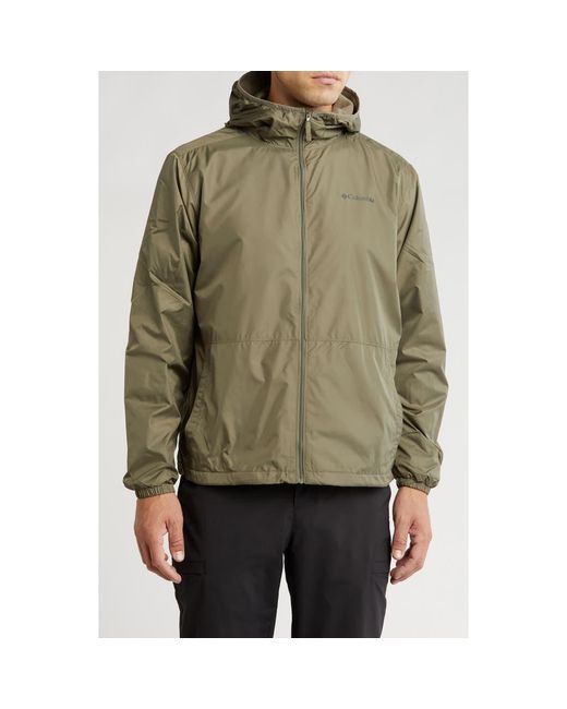 Columbia Center Ridge Ii Lined Windbreaker Jacket in Green for Men Lyst