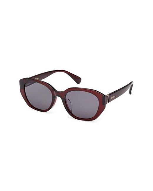 Max Mara Brown 54Mm Round Sunglasses