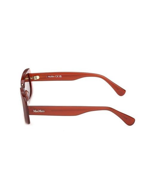 Max Mara Red 53Mm Rectangular Sunglasses for men