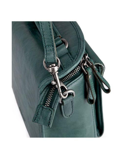 Old Trend Green Isla Leather Crossbody Bag