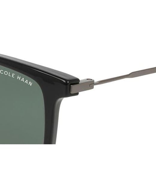 Cole Haan Green 55Mm Rectangular Sunglasses for men